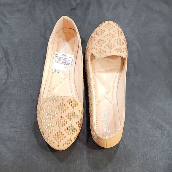 BRAND NEW FOREVER COMFORT RHINESTONE EMBROIDERED SLIP-ON WOMEN"S BALLET FLAT - Picture 6 of 16